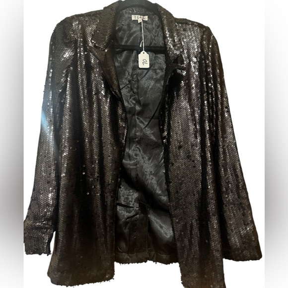 TCEC Jackets & Blazers - NWT Black sequined blazer